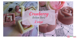 Cranberry lotion bars: 2 way