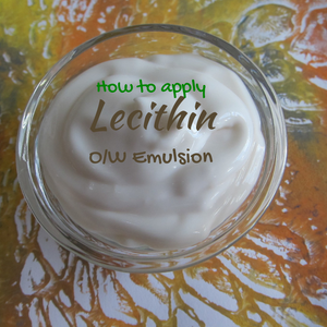 How to apply lecithin in an O/W emulsion