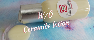 Water in oil ceramide lotion
