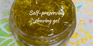 Self-preserving shaving gel