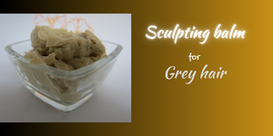 Sculpting balm for grey hair