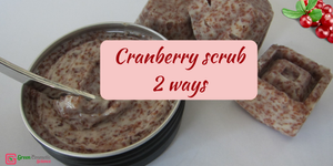 Cranberry scrub: 2 ways