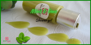 Mint and lime shower gel